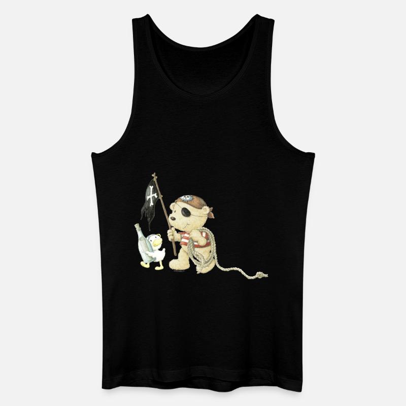 PP_Pirat_02 - Männer Bio Tank Top - Schwarz
