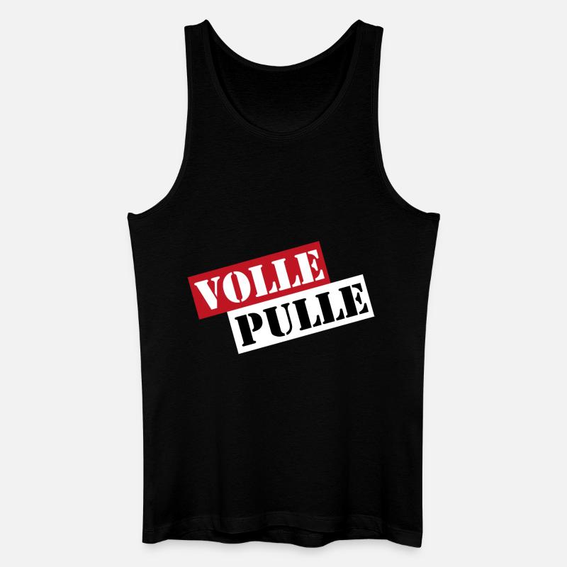 Volle Pulle Geschenk - Männer Bio Tank Top - Schwarz