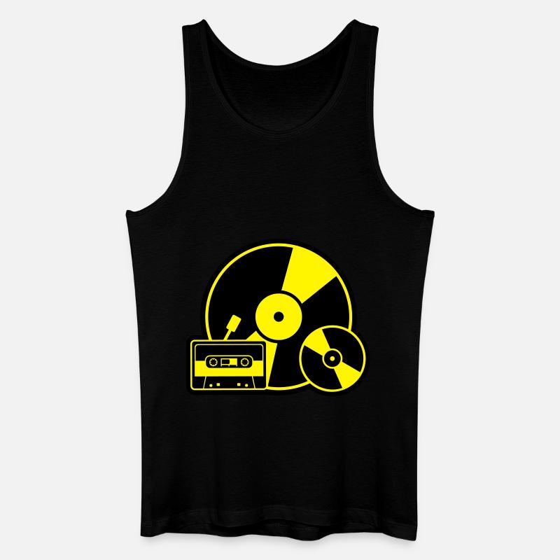 Musik Evolution - Männer Bio Tank Top - Schwarz