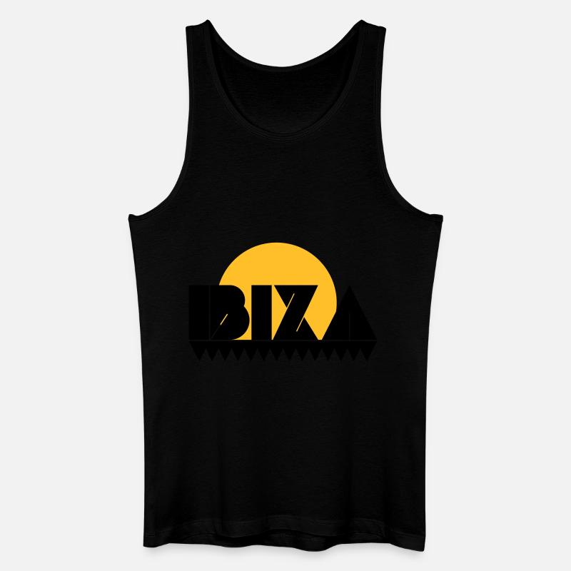 Ibiza - Männer Bio Tank Top - Schwarz