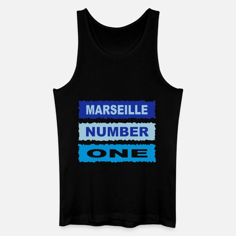 Marseille - Männer Bio Tank Top - Schwarz