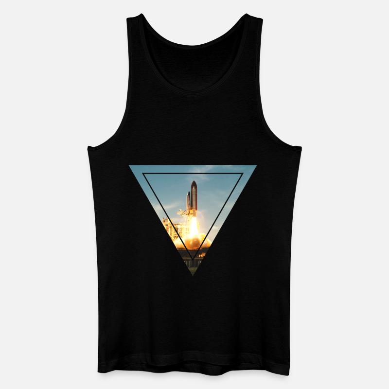 Space Shuttle - Männer Bio Tank Top - Schwarz