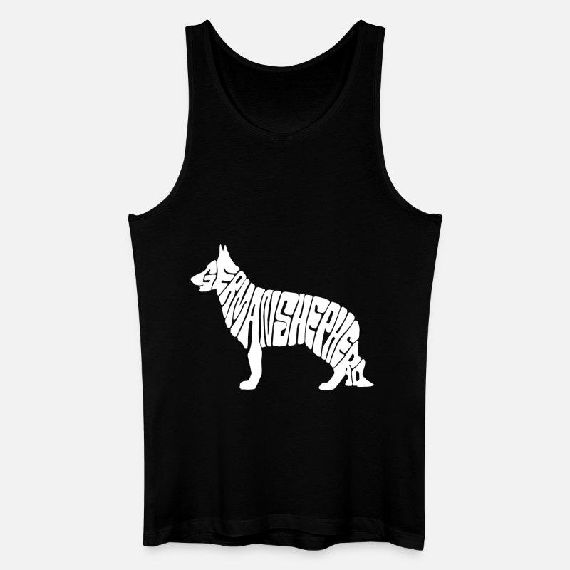 german shepherd - Men’s Organic Tank Top - black