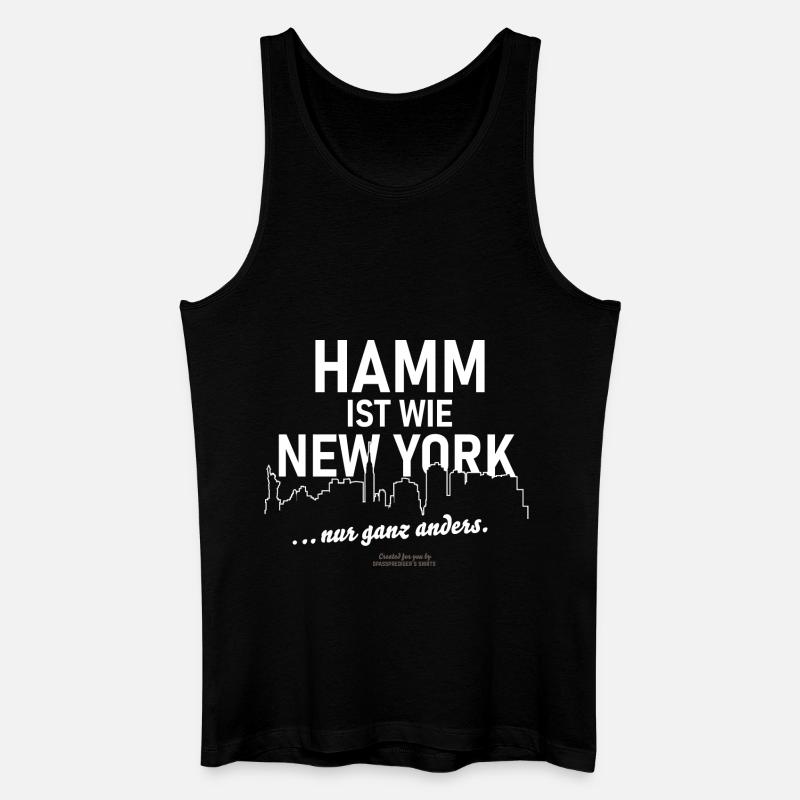 Hamm - Männer Bio Tank Top - Schwarz