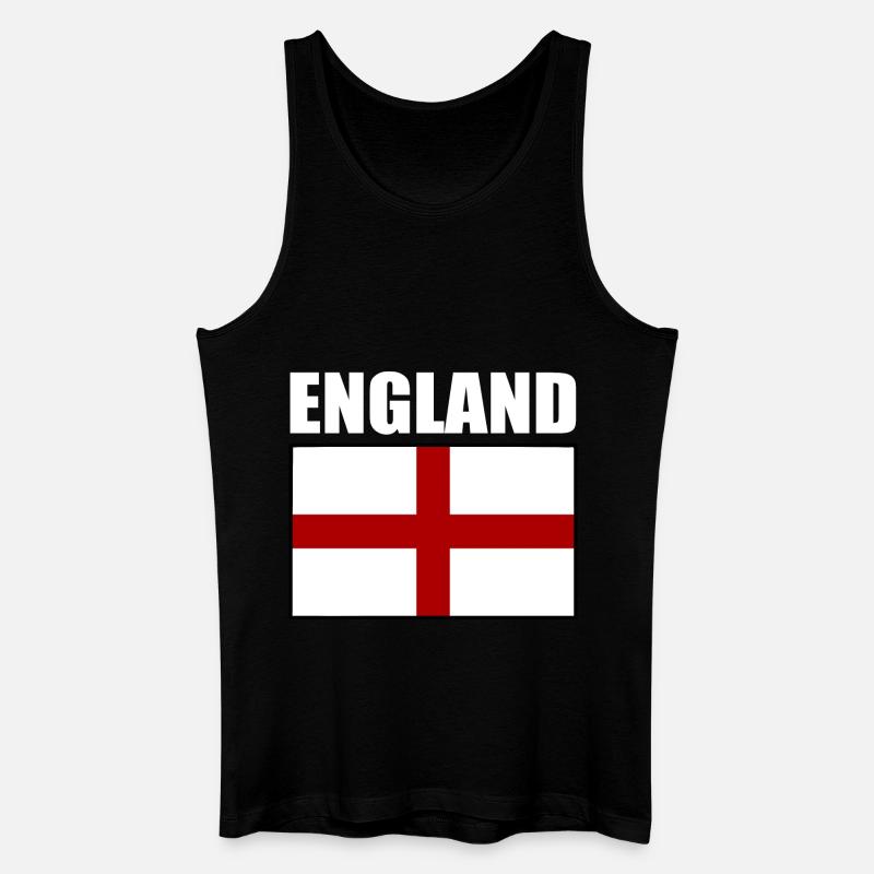 England - Männer Bio Tank Top - Schwarz