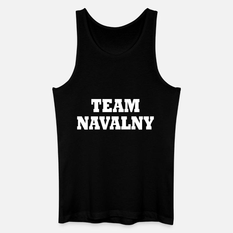 Team navalny - Männer Bio Tank Top - Schwarz