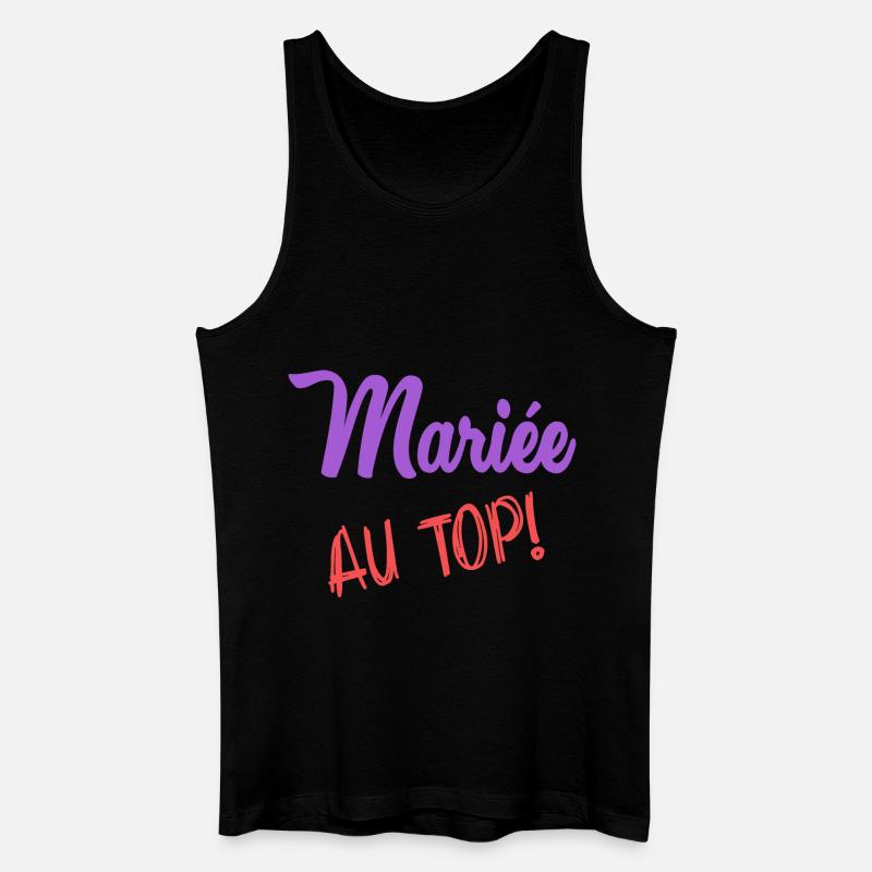 HOCHZEIT - Männer Bio Tank Top - Schwarz