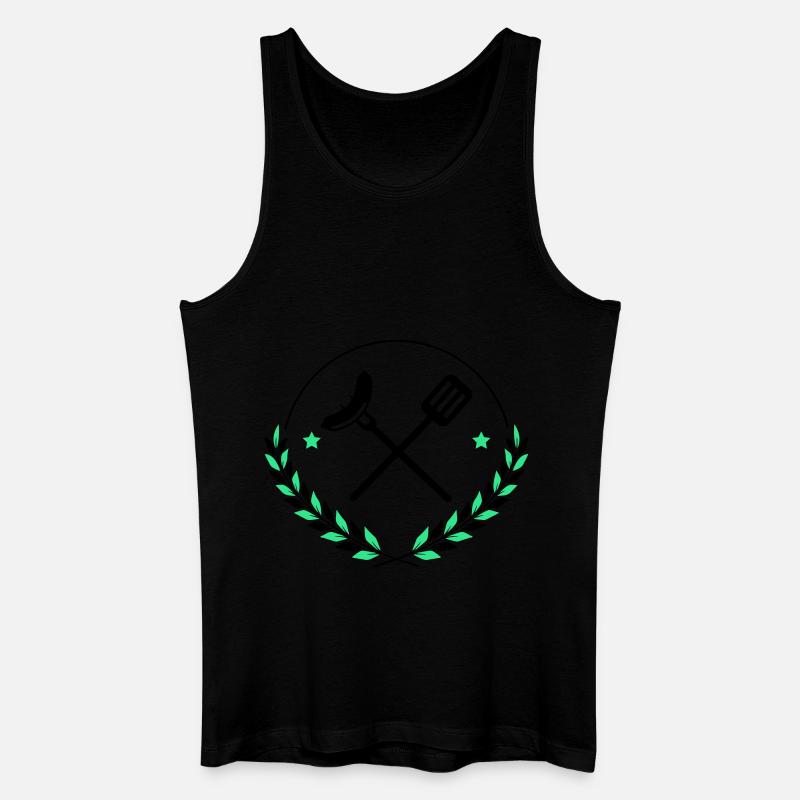 Grillbesteck Grillen - Männer Bio Tank Top - Schwarz
