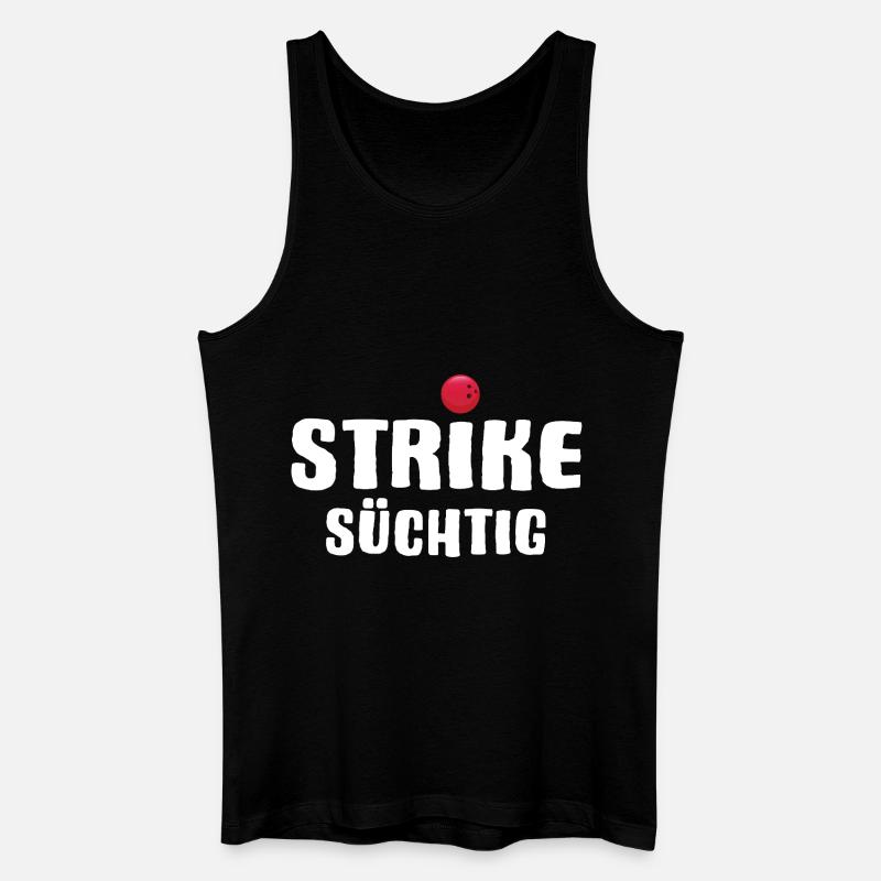 Bowling Strike Bowlingteam - Männer Bio Tank Top - Schwarz