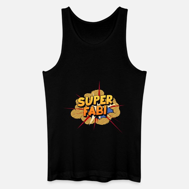 Fabian - Männer Bio Tank Top - Schwarz