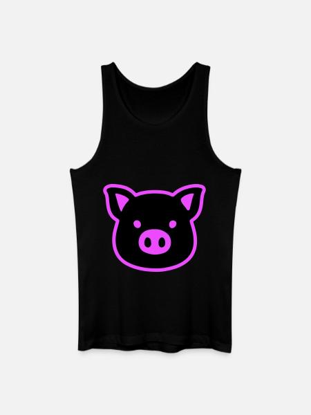 Pig Head Sow - Men’s Organic Tank Top - black