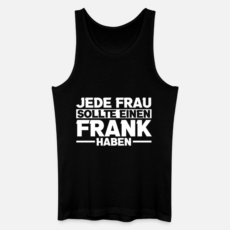 Frank - Männer Bio Tank Top - Schwarz