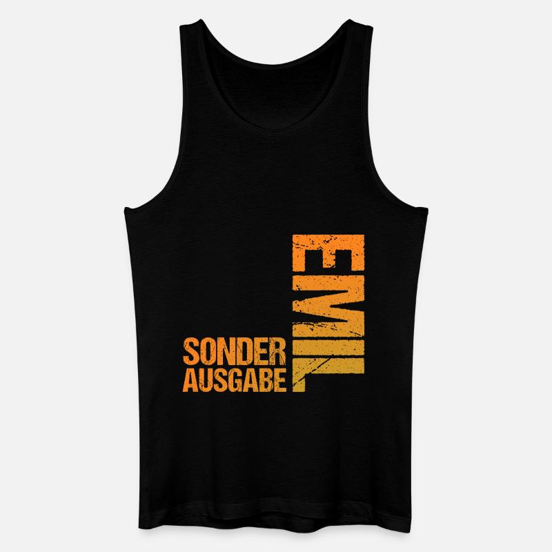 Emil - Männer Bio Tank Top - Schwarz