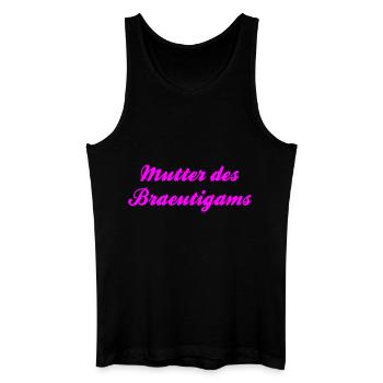 Mutter des Bräutigams by Shirtchef - Männer Bio Tank Top - Schwarz - Vorne