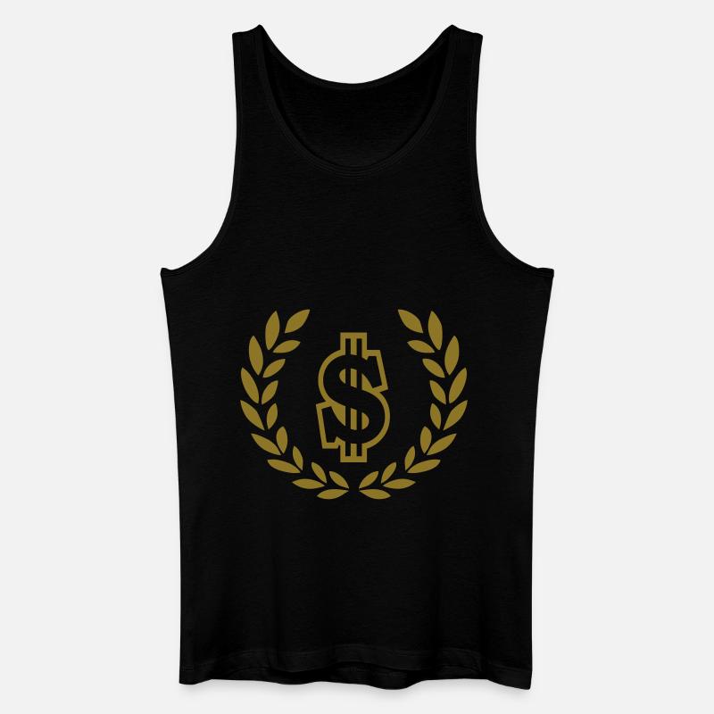 dollar - Männer Bio Tank Top - Schwarz