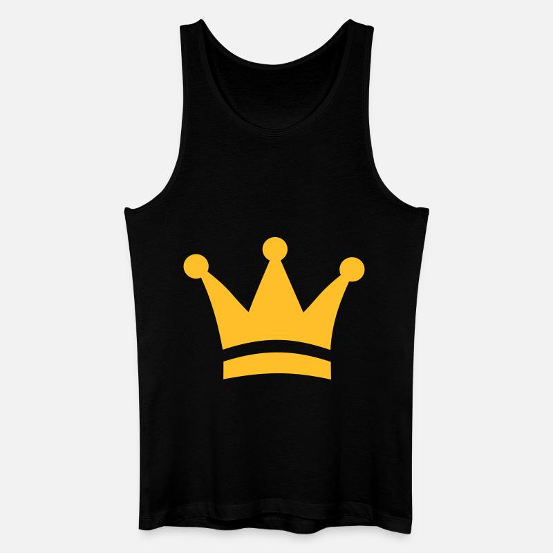 Krone - Männer Bio Tank Top - Schwarz