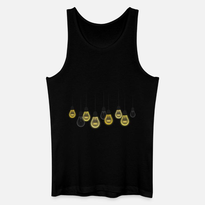 Glühbirnen - Männer Bio Tank Top - Schwarz