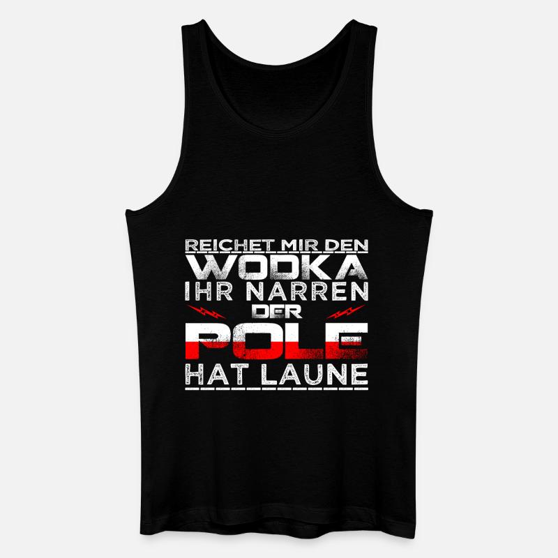 POLE - Männer Bio Tank Top - Schwarz