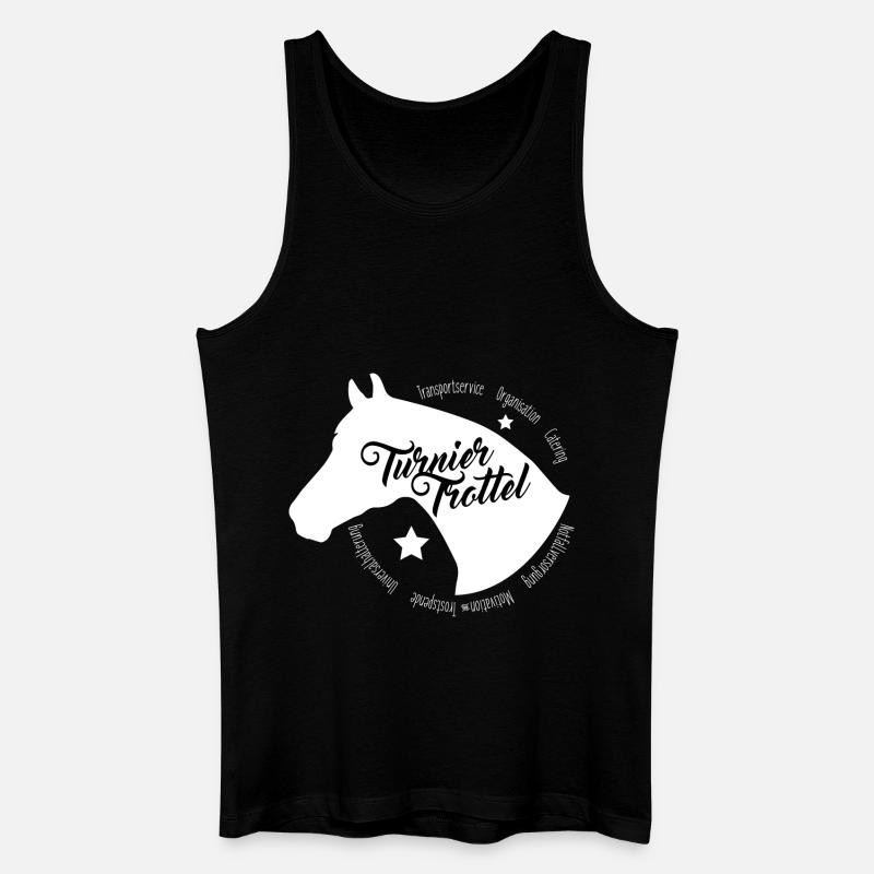 Turniertrottel - Männer Bio Tank Top - Schwarz