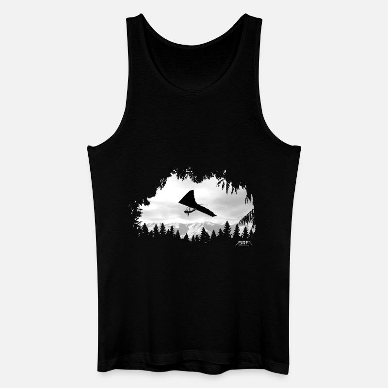 Deltaplane - Männer Bio Tank Top - Schwarz