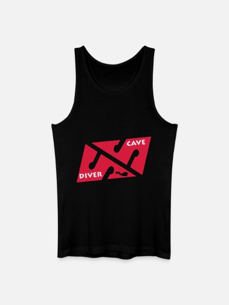 cave_diver_01 - Männer Bio Tank Top - Schwarz