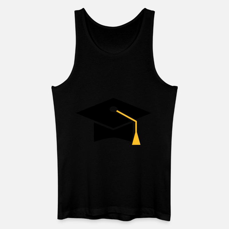 Doktorhut - Männer Bio Tank Top - Schwarz