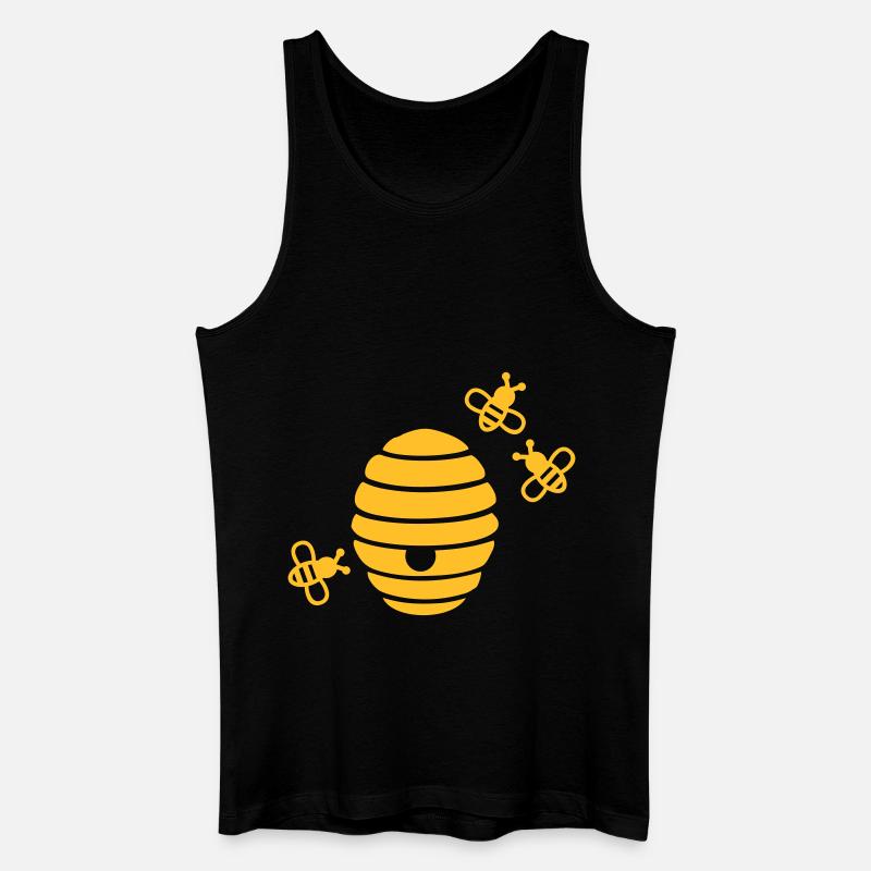 Bienen - Männer Bio Tank Top - Schwarz