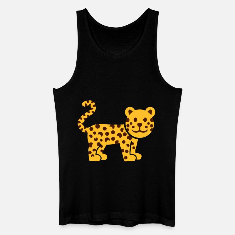 Leopard - Débardeur bio Homme - noir