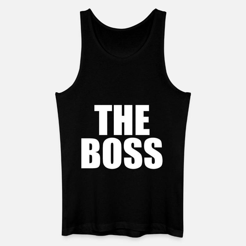 The boss - Männer Bio Tank Top - Schwarz