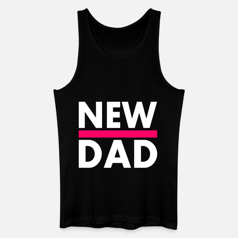 New dad - Männer Bio Tank Top - Schwarz