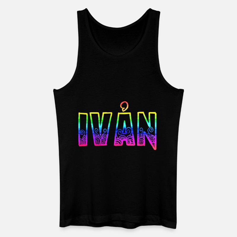 Ivån RS Rainbow - Men’s Organic Tank Top - black
