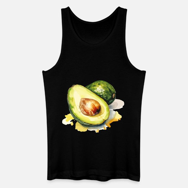 avocado 2 - Männer Bio Tank Top - Schwarz