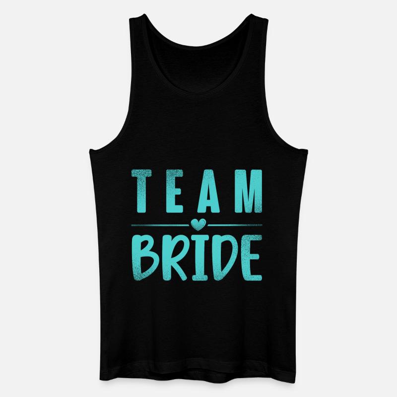Team Braut - Männer Bio Tank Top - Schwarz