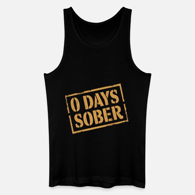 0 Days Sober 18 - Männer Bio Tank Top - Schwarz