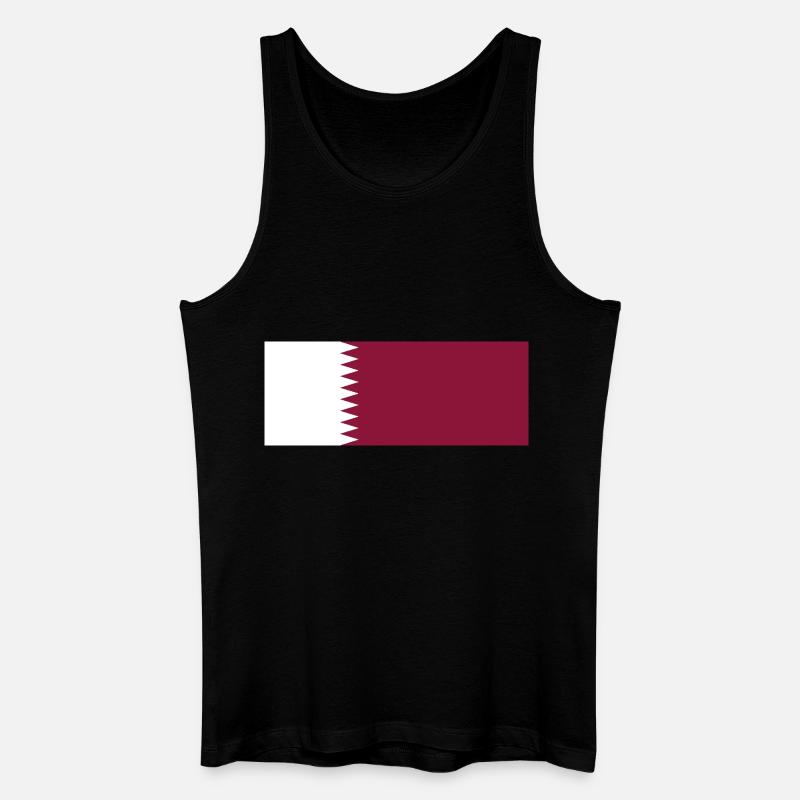 Katar - Männer Bio Tank Top - Schwarz
