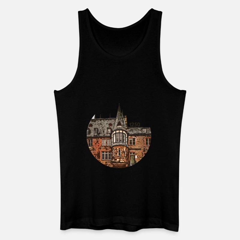 1250 Deutsches Haus Ost - Männer Bio Tank Top - Schwarz