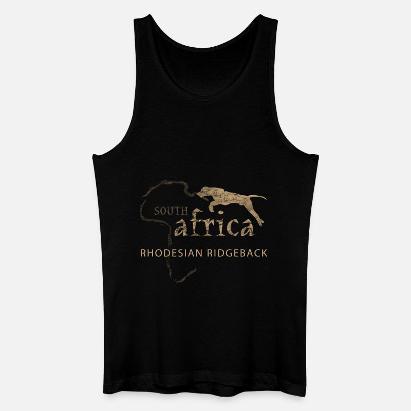 Rhodesian Ridgeback DD - Männer Bio Tank Top - Schwarz