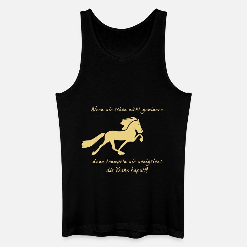 Trampel Pferd - Männer Bio Tank Top - Schwarz