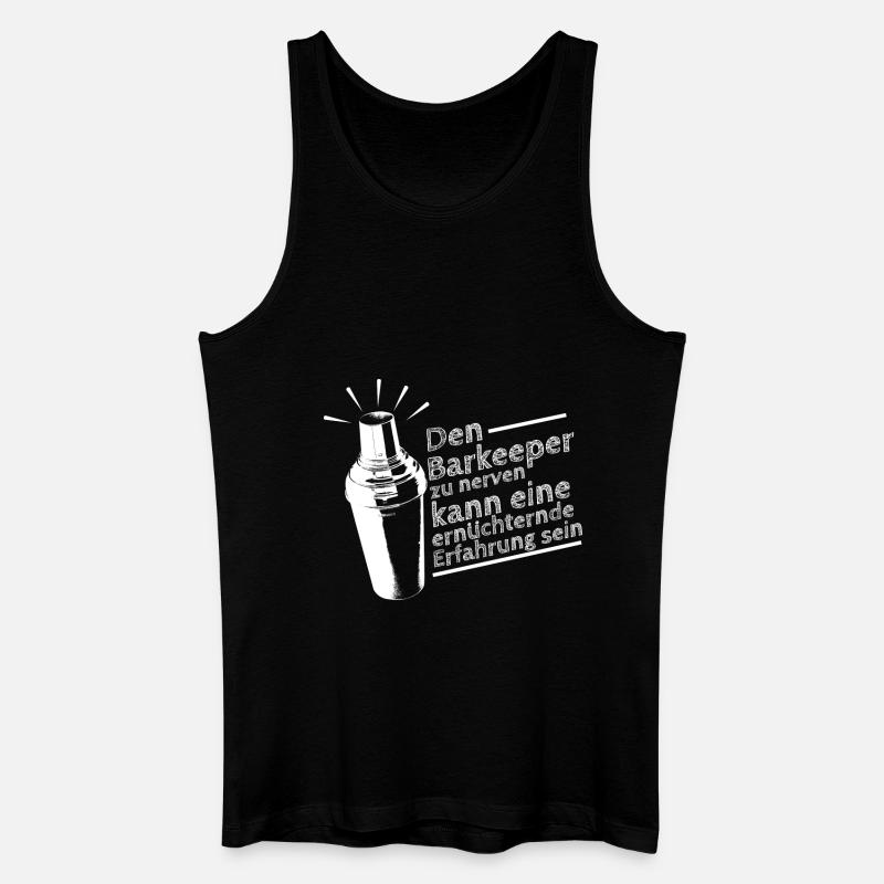 Barkeeper nerven - Männer Bio Tank Top - Schwarz