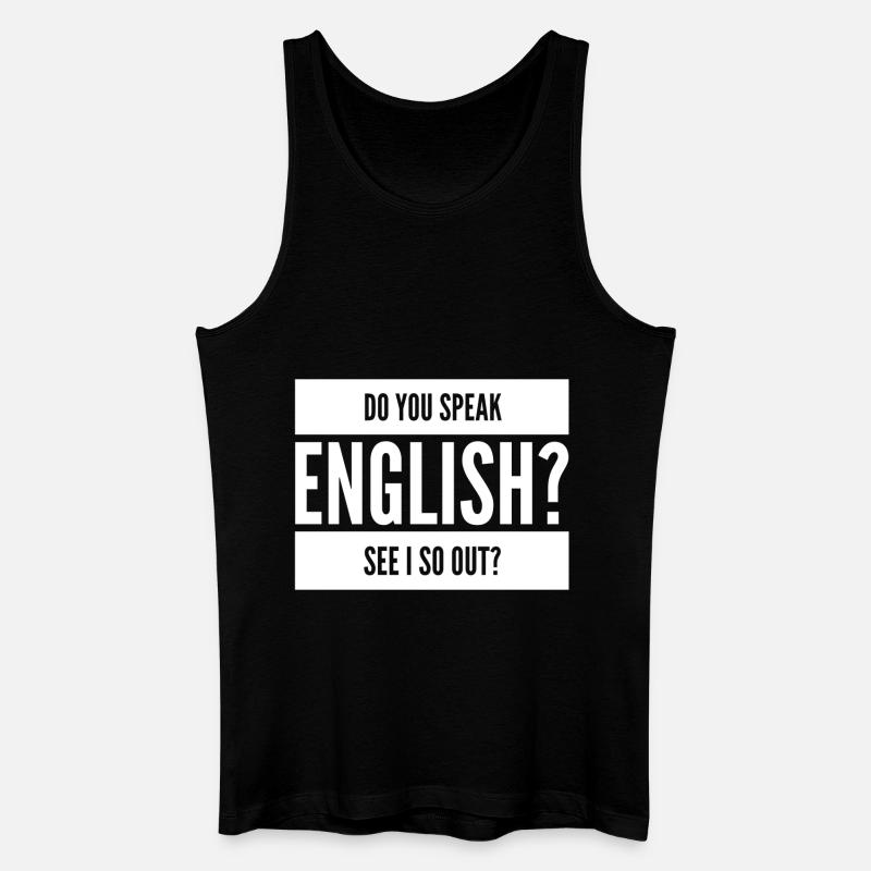 witziger Spruch - Männer Bio Tank Top - Schwarz