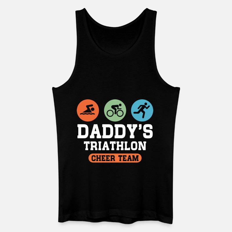 Triathlon Daddy - Männer Bio Tank Top - Schwarz