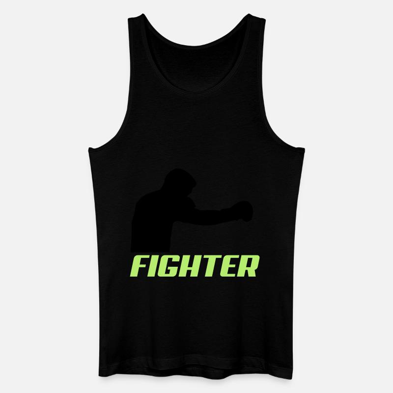 fighter2 - Männer Bio Tank Top - Schwarz