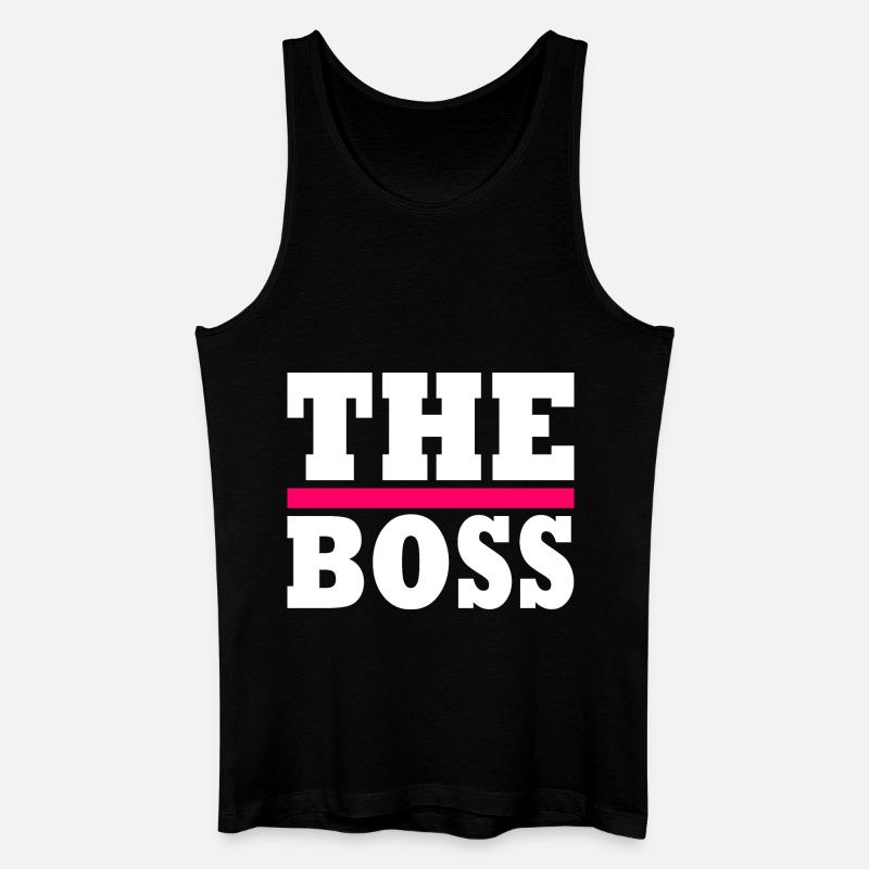 The boss - Männer Bio Tank Top - Schwarz