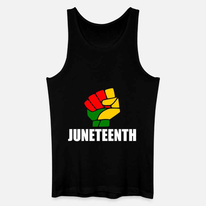juneteenth - Männer Bio Tank Top - Schwarz