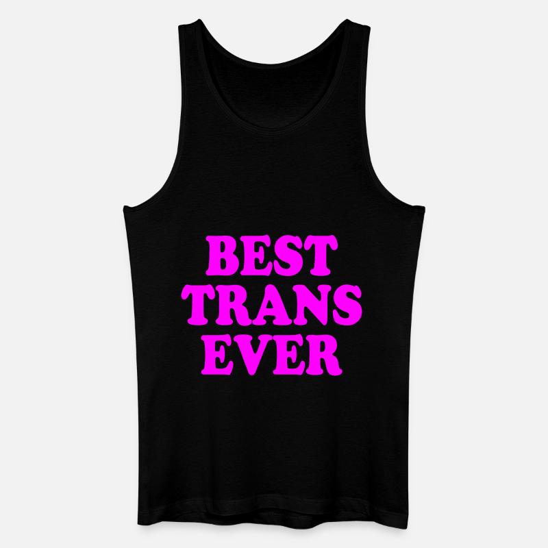 Best trans ever - Männer Bio Tank Top - Schwarz