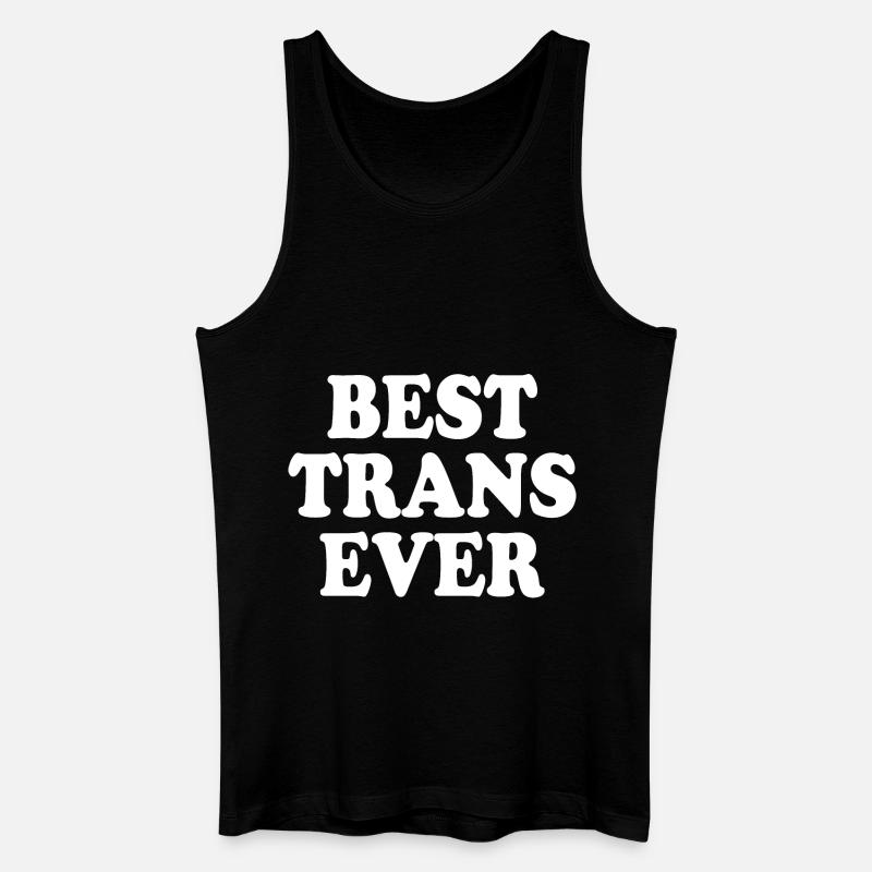 Best trans ever - Männer Bio Tank Top - Schwarz