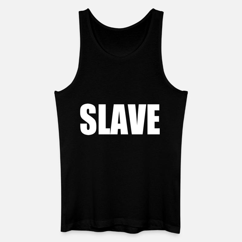 Slave - Männer Bio Tank Top - Schwarz