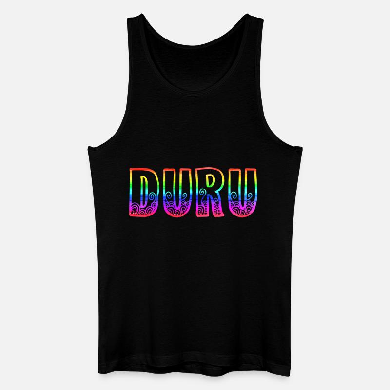 duru rs regenbogen - Männer Bio Tank Top - Schwarz