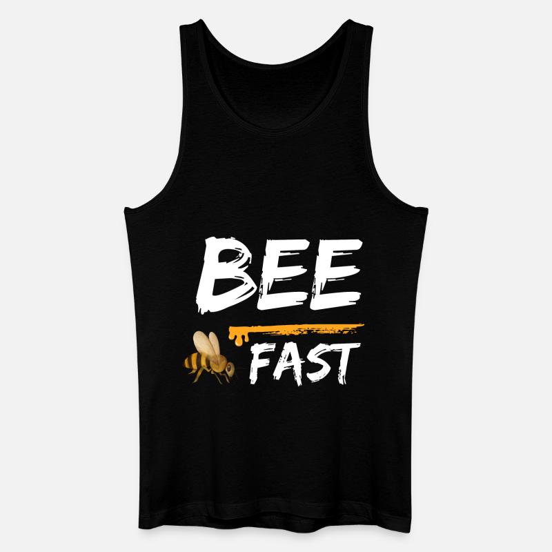 bee fast bees honey - Männer Bio Tank Top - Schwarz