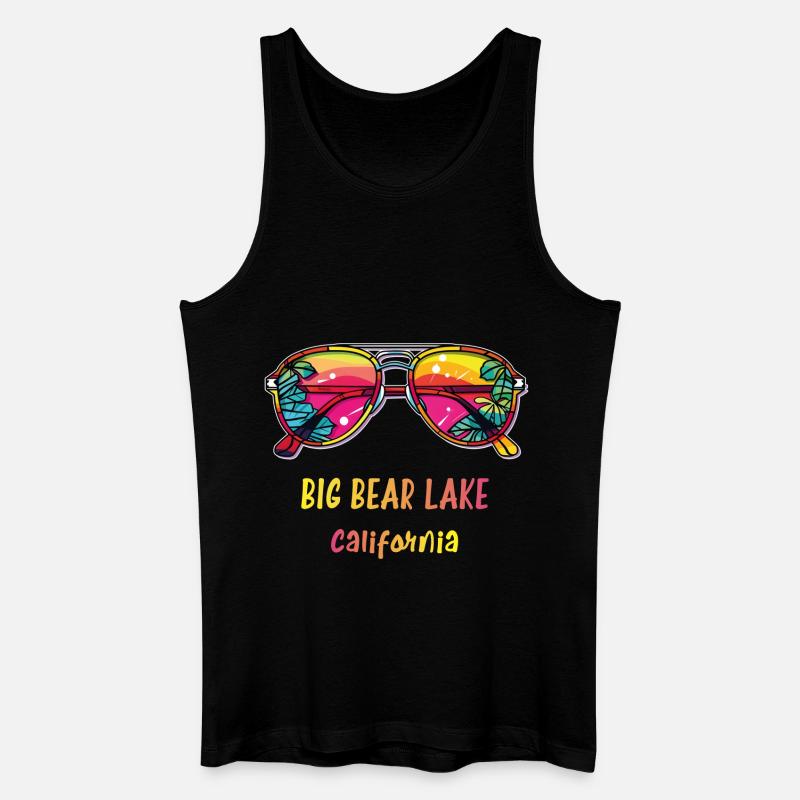 BIG BEAR LAKE - Männer Bio Tank Top - Schwarz